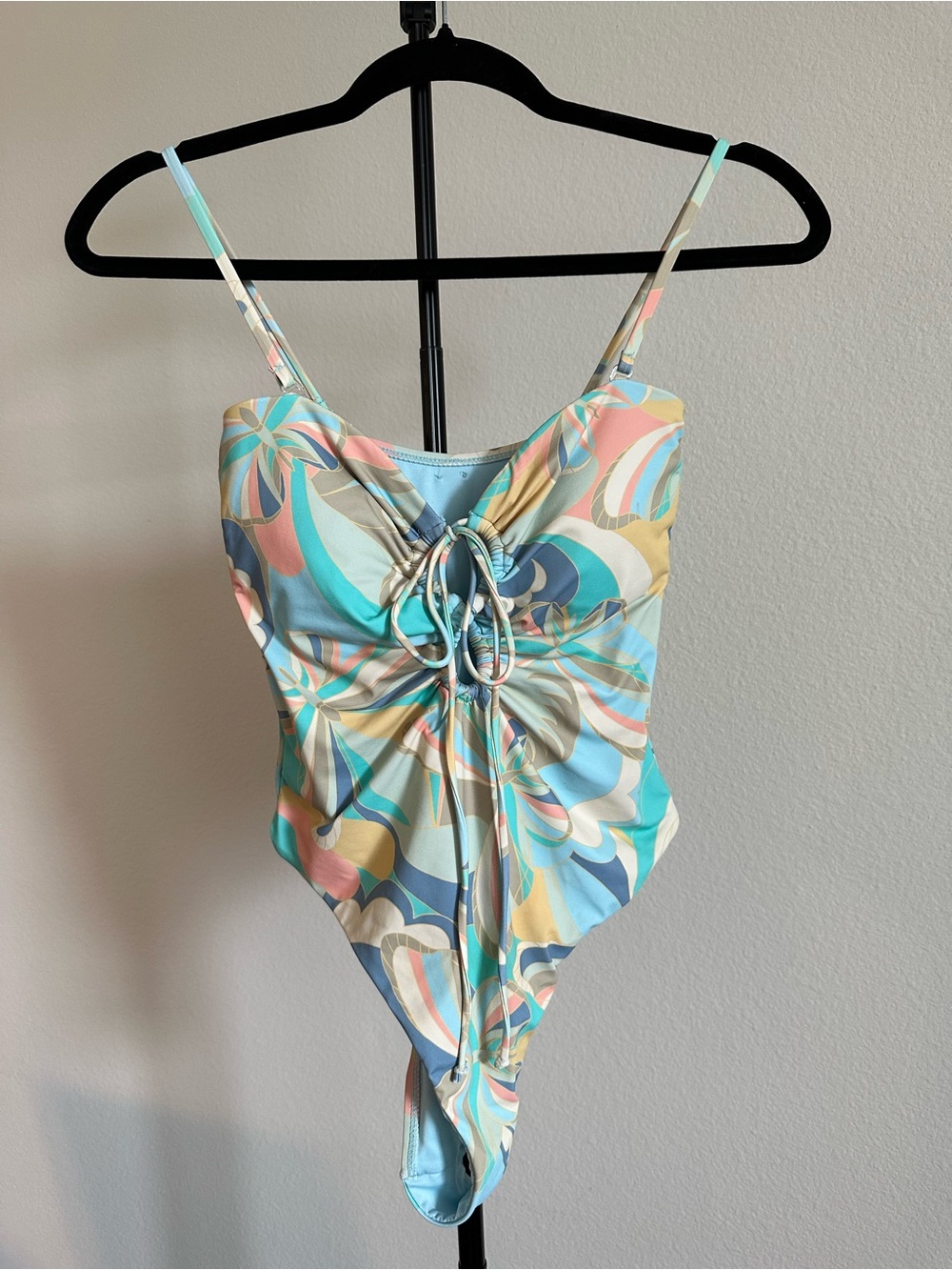 O'Neill Pastel Swirl One-Piece Swimsuit in Blue, Pink, Yellow